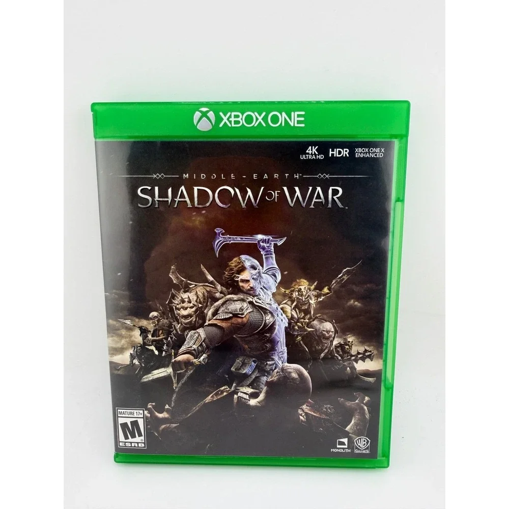 Middle-Earth Shadow of War Xbox One 4K Ultra HD HDR‎ Action RPG Game Disc 2017